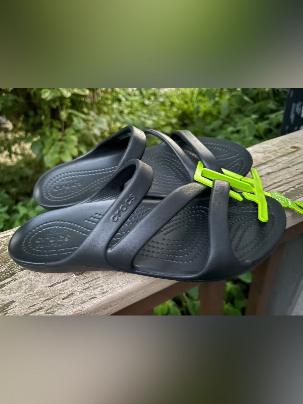 Crocs New Womens Kadee II Sandals Black 7  Slip-On Strappy Open Toe Casual New